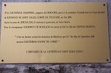 Plaque sous le Porche
